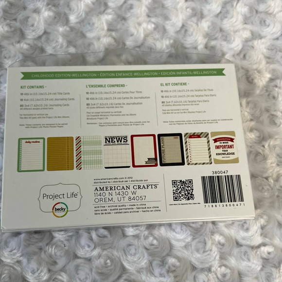 Project Life CHILDHOOD EDITION Wellington MIni Kit Becky Higgins SCRAPBOOK - Picture 4 of 4